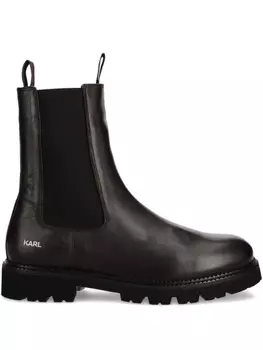 Кожаные сапоги Karl Lagerfeld, черный