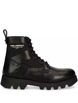 Кожаные сапоги Karl Lagerfeld KL11164, черный