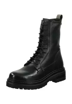 Кожаные сапоги LAZAMANI, черный