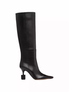 Кожаные сапоги Les Bottes Bisou Jacquemus, черный
