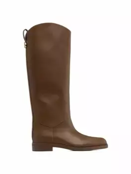 Кожаные сапоги Loro Piana, коричневый