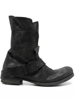 Кожаные сапоги Ma+, черный