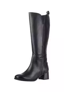 Кожаные сапоги Marco Tozzi, черный