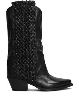 Кожаные сапоги Metisse, черный