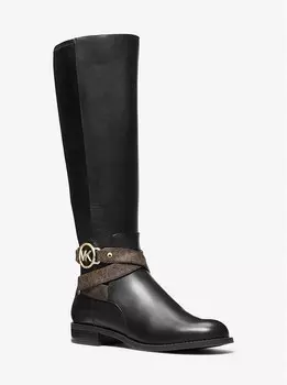 Кожаные сапоги Michael Michael Kors Rory, черный/коричневый