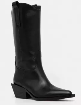 Кожаные сапоги Miss Sixty, черный