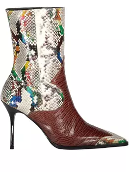 Кожаные сапоги Missoni, коричневый