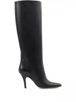 Кожаные сапоги MM6 Maison Margiela, черный