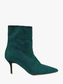 Кожаные сапоги на каблуке Jones Bootmaker, зеленый