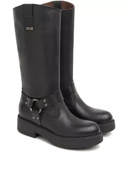 Кожаные сапоги NERO GIARDINI, черный