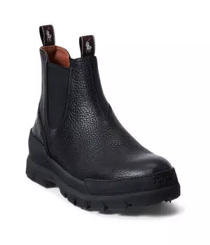 Кожаные сапоги осло Polo Ralph Lauren, черный
