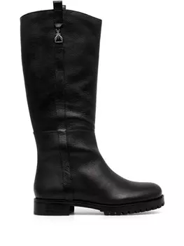 Кожаные сапоги Patrizia Pepe, черный