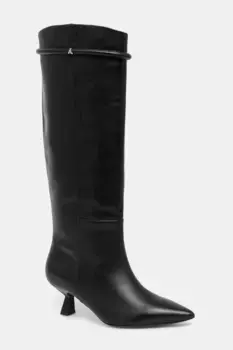 Кожаные сапоги Patrizia Pepe, черный