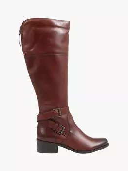 Кожаные сапоги phoebe средней посадки до колен Jones Bootmaker, желто-коричневый