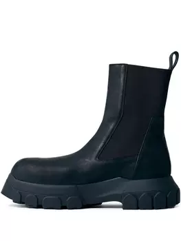 Кожаные сапоги Rick Owens, черный