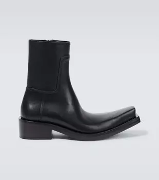 Кожаные сапоги Сантьяго Balenciaga, черный