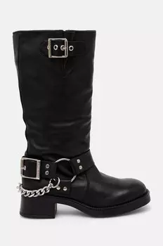 Кожаные сапоги Steve Madden Beau-C, черный