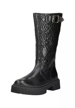 Кожаные сапоги STEVE MADDEN, черный