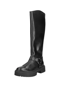 Кожаные сапоги STEVE MADDEN, черный