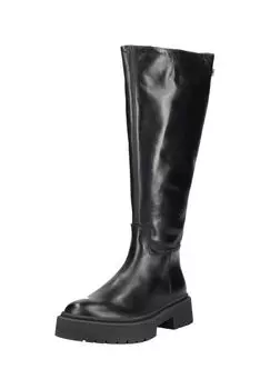 Кожаные сапоги STEVE MADDEN, черный