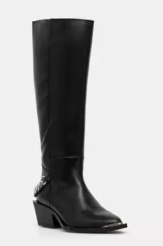 Кожаные сапоги Steve Madden Xayenne, черный