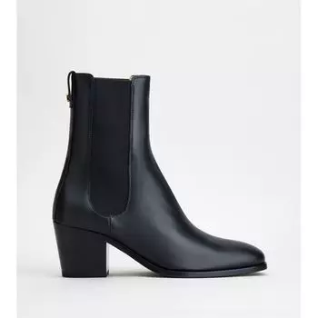 Кожаные сапоги TOD's, черный