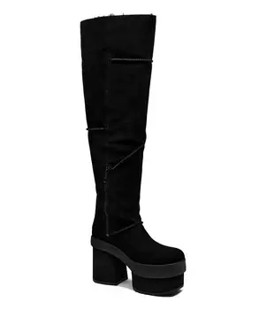 Кожаные сапоги UGG largo, черный