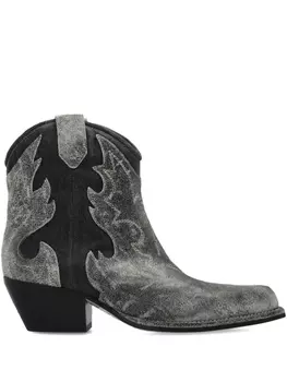 Кожаные сапоги Vic Matie, серый