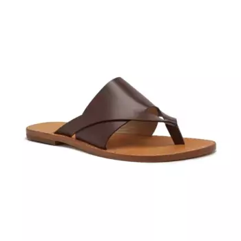 Кожаные шлепанцы Alohas, коричневый