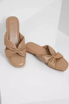 Кожаные шлепанцы Answear Lab, бежевый
