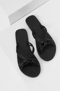 Кожаные шлепанцы Answear Lab, черный