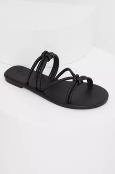 Кожаные шлепанцы Answear Lab, черный