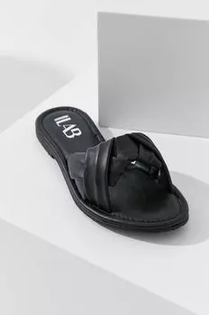 Кожаные шлепанцы Answear Lab, черный