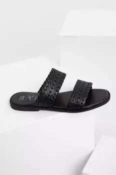 Кожаные шлепанцы Answear Lab, черный