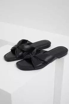 Кожаные шлепанцы Answear Lab, черный