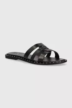 Кожаные шлепанцы Answear Lab, черный