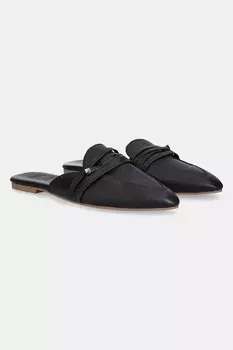 Кожаные шлепанцы Answear.Lab, черный