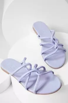 Кожаные шлепанцы Answear Lab, фиолетовый