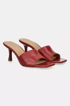 Кожаные шлепанцы Answear.Lab, красный