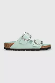 Кожаные шлепанцы Arizona BB Birkenstock, бирюзовый