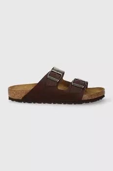 Кожаные шлепанцы Arizona BG Birkenstock, коричневый