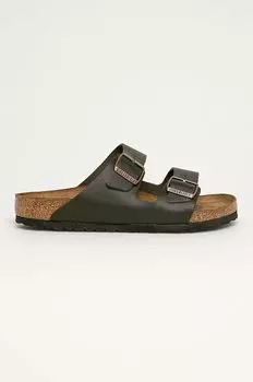 Кожаные шлепанцы Arizona Birkenstock, коричневый