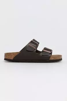 Кожаные шлепанцы Arizona Birkenstock, коричневый