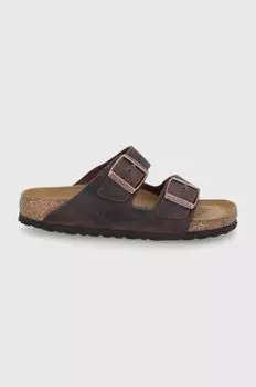 Кожаные шлепанцы Arizona Birkenstock, коричневый