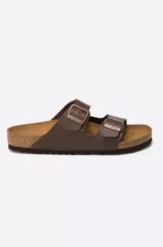 Кожаные шлепанцы Arizona Birkenstock, коричневый