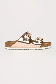 Кожаные шлепанцы Arizona Birkenstock, розовый
