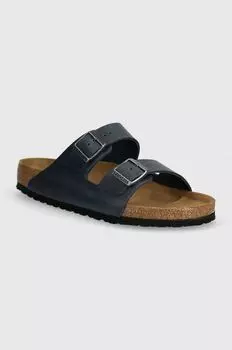 Кожаные шлепанцы Arizona Birkenstock, темно-синий