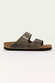 Кожаные шлепанцы Arizona Birkenstock, зеленый