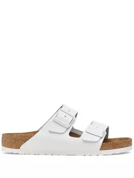 Кожаные шлепанцы Birkenstock Arizona, белый