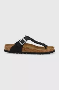 Кожаные шлепанцы Birkenstock, черный